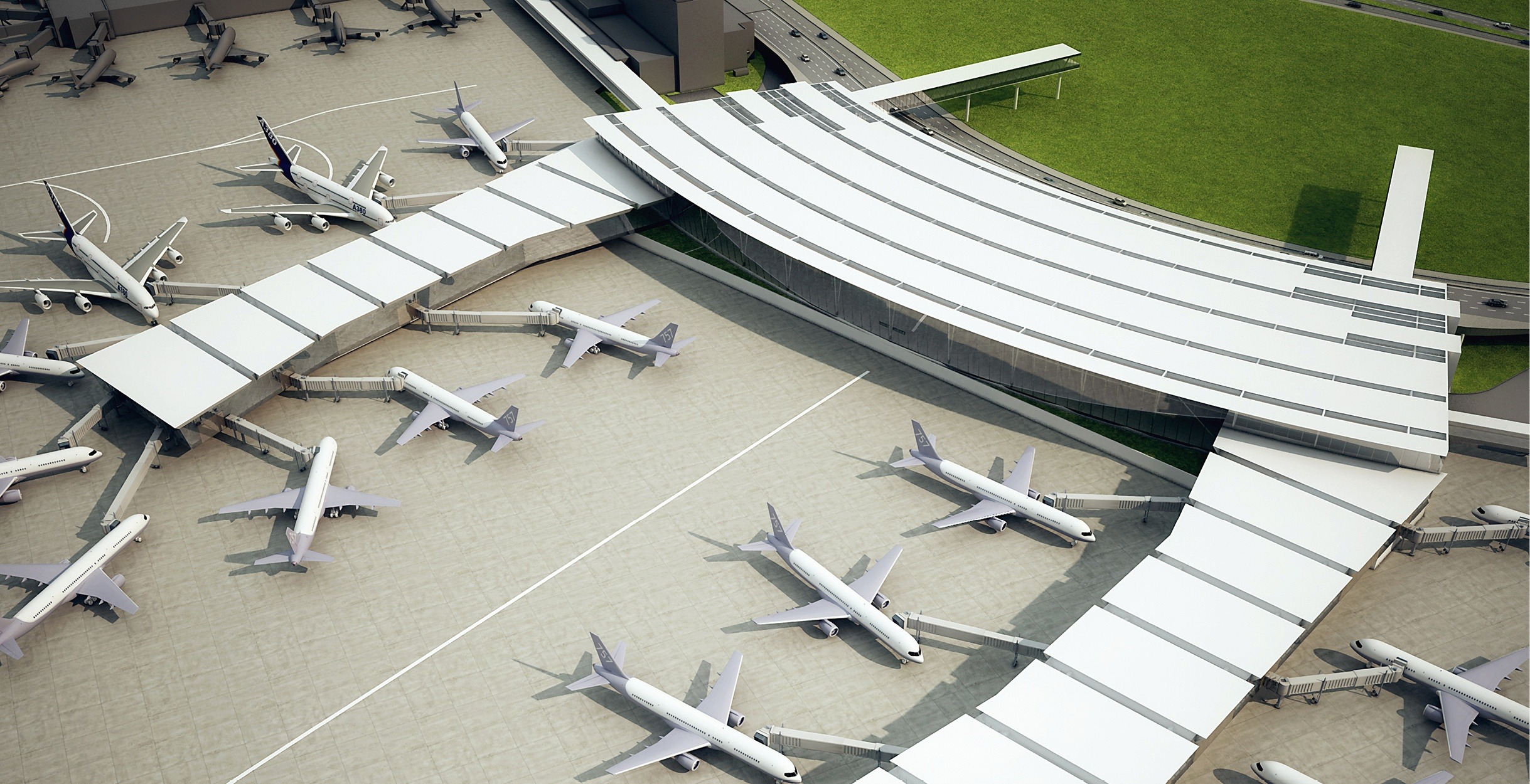 Bradley International Airport New Terminal B Complex3